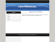 Tablet Screenshot of csn-financial.com